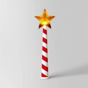 Wondershop Red and White Striped Star Wand